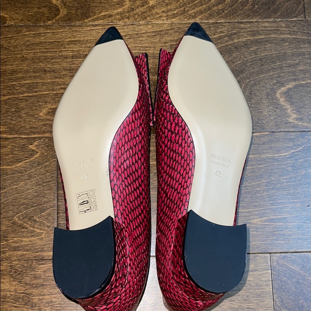 BELLS & BECKS SIZE 42 Stylish Women's Pink Patterned Flats - Picture 7 of 12